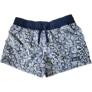 PATAGONIA Girls Size L Batik Navy 3" COSTA RICA BAGGIES Swim shorts Unlined
